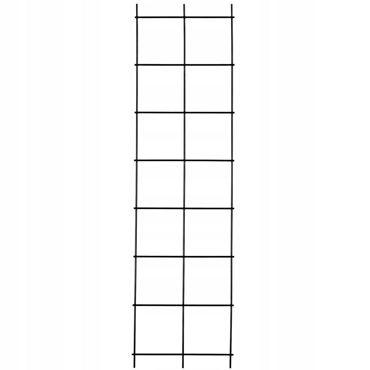 BLUMENGITTER 35 x 120 cm, Schwarz - Schwarz, Metall (35/120cm) - KADAX