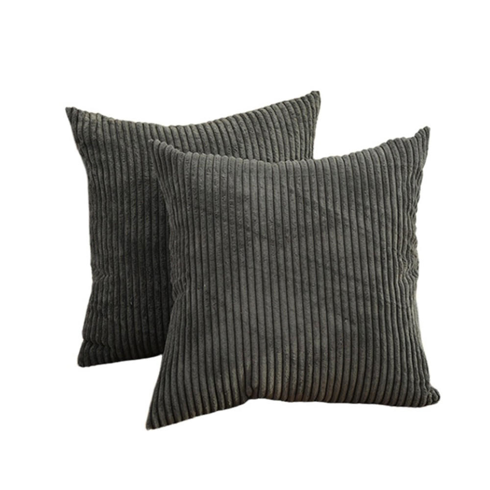 KISSENHÜLLE Plüsch Dunkelgrau 45*45cm - Dunkelgrau, Textil (45/45cm) - Kaket