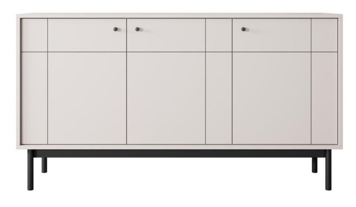 SIDEBOARD Kaschmir NATURE K154 Japandi Stil - Beige, Holzwerkstoff (153.5/83.5/39cm) - Sepro Meble