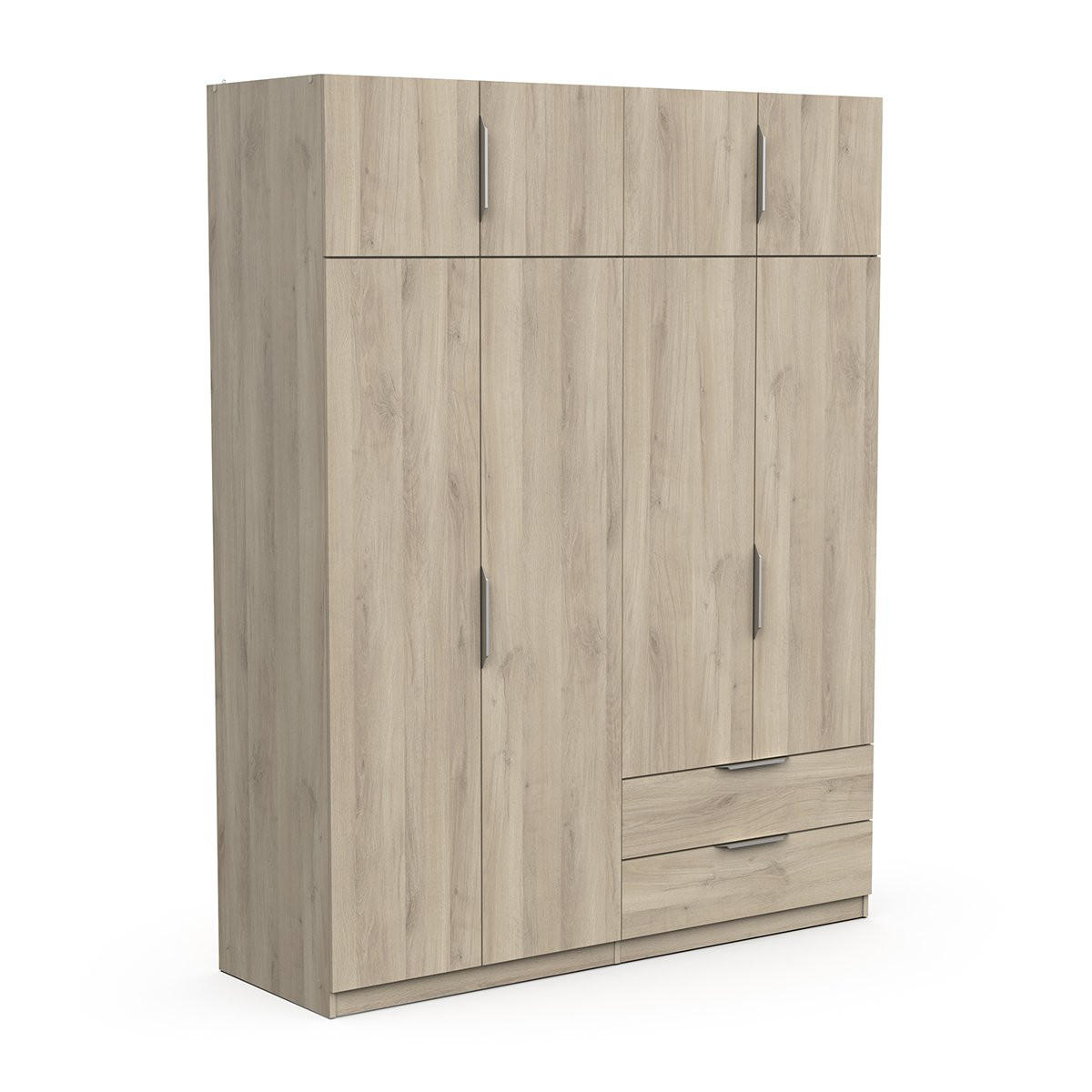 SCHRANK 8 Türen - GHOST - Eiche - 157,3 x 51,1 x 203 cm - Beige, Holz (51.1/203/157.3cm) - Demeyere