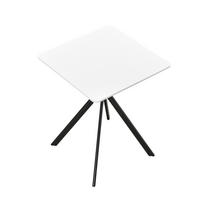 ESSTISCH Ankara - Weiß, Holzwerkstoff/Metall (60/60/75cm) - [en.casa]