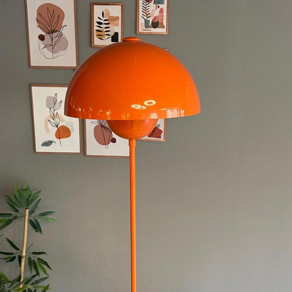 STEHLEUCHTE Umbra 170 Cm - Orange, Metall (37/37/170cm) - Bamyum