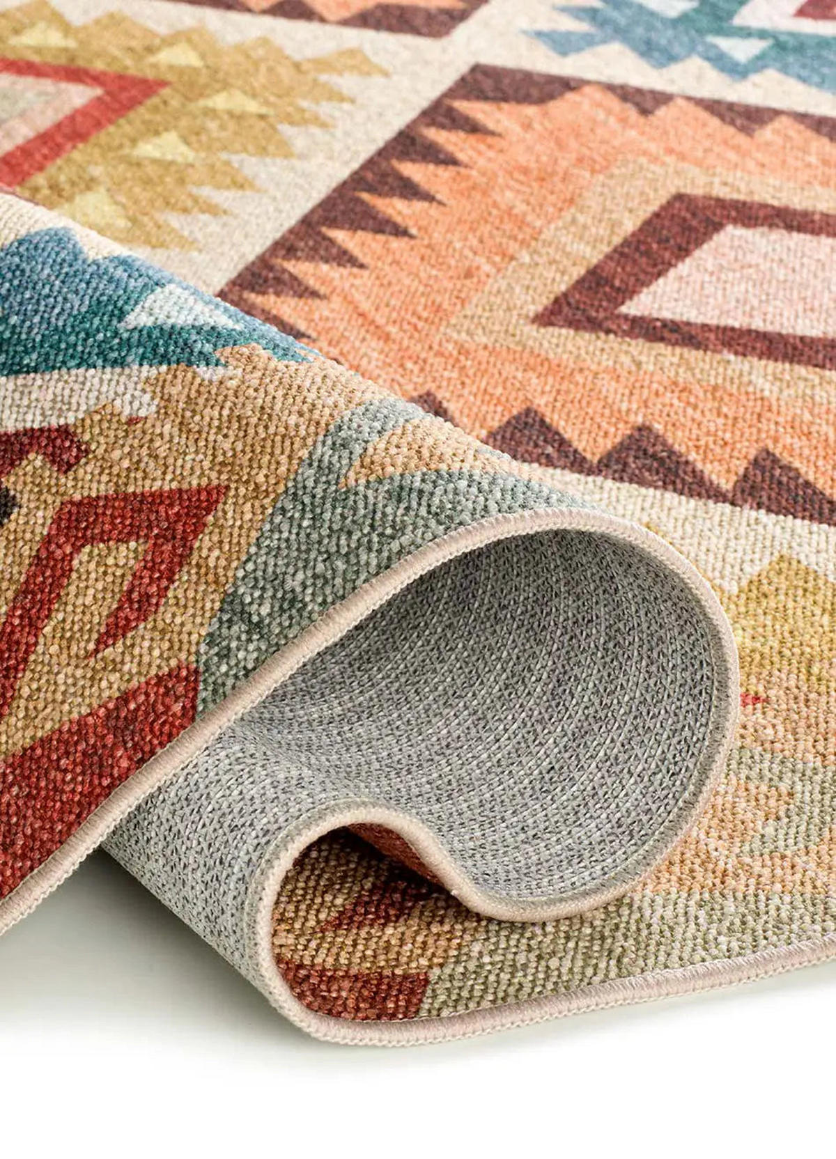 FLACHGEWEBETEPPICH Mehrfarbig Serak 140/200 cm - Multicolor, Kunststoff/Textil (140/200cm) - Atticgo