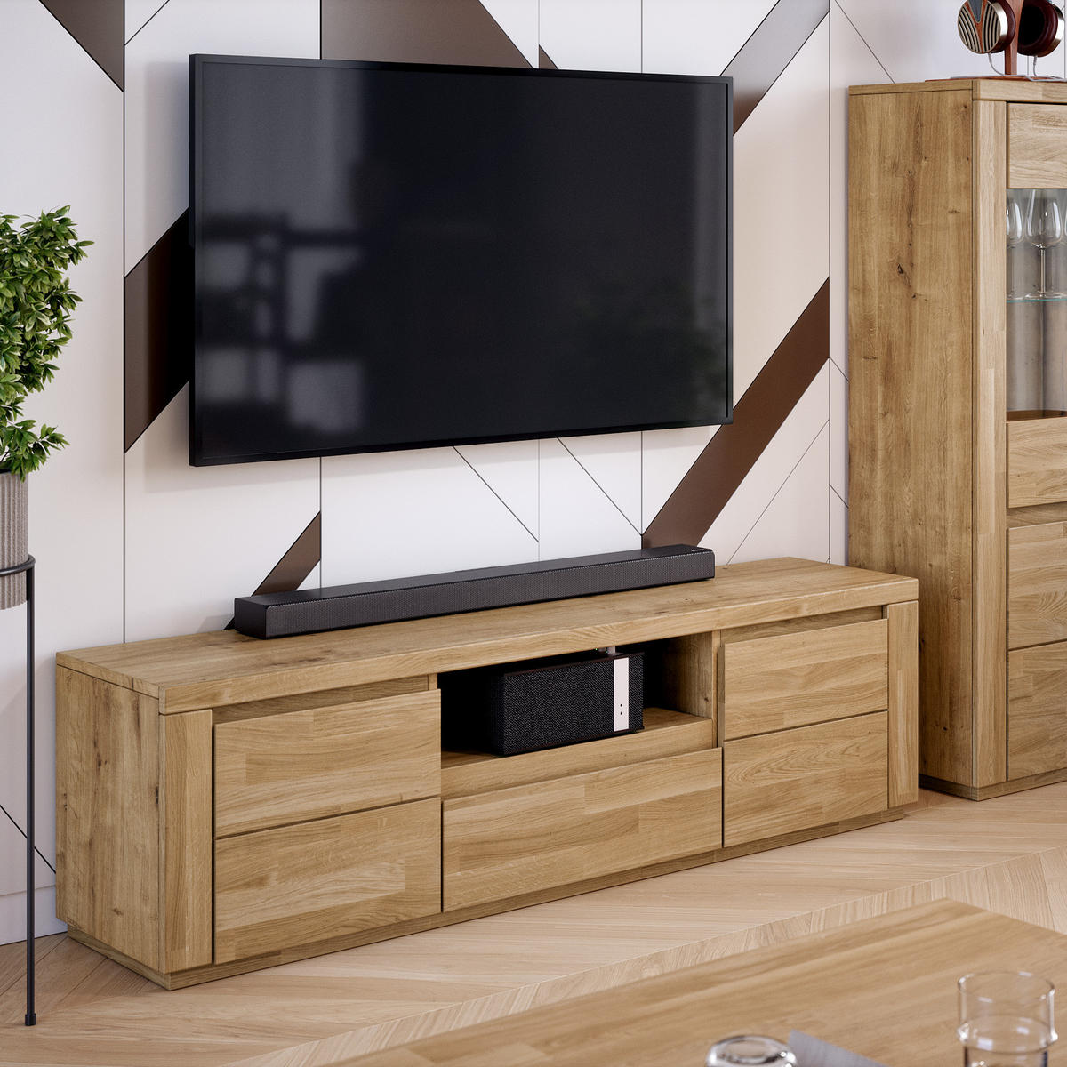 LOWBOARD Skagen - Eichefarben, Holz (37/47/160cm) - kiki design