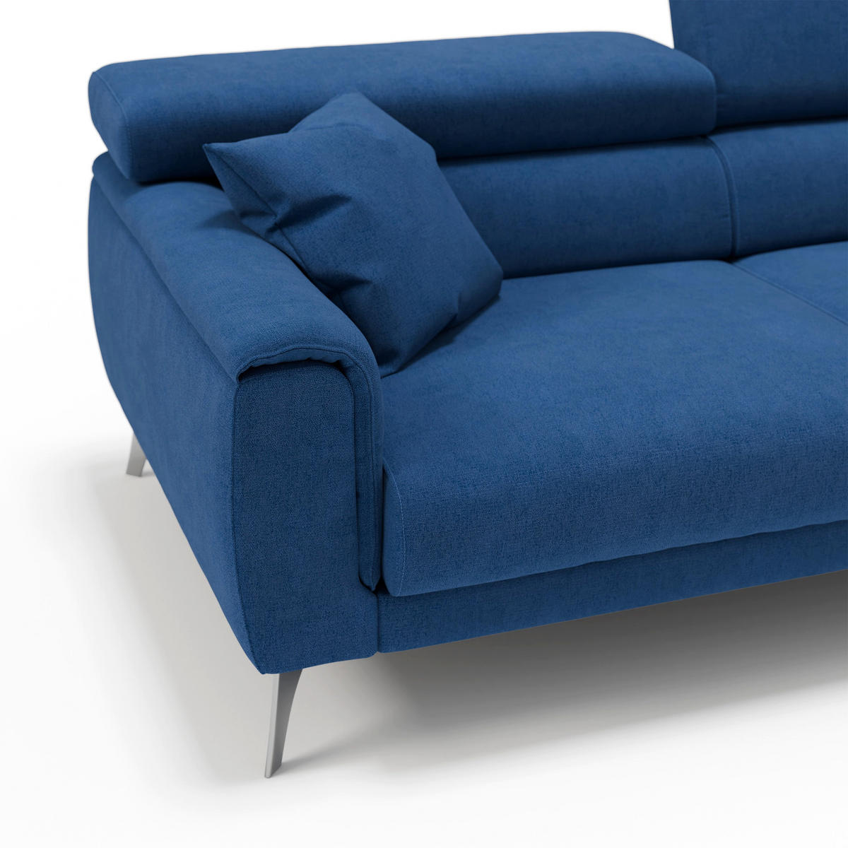LINEARSOFA Caravaggio - Blau, Textil (199/73/102cm) - Divani.store