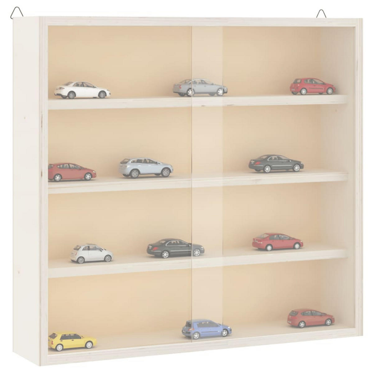 SAMMLERVITRINE Aus Holz Mit Türen 40/8,5/37 Cm - Braun, Holz (8.5/37/40cm) - vidaXL