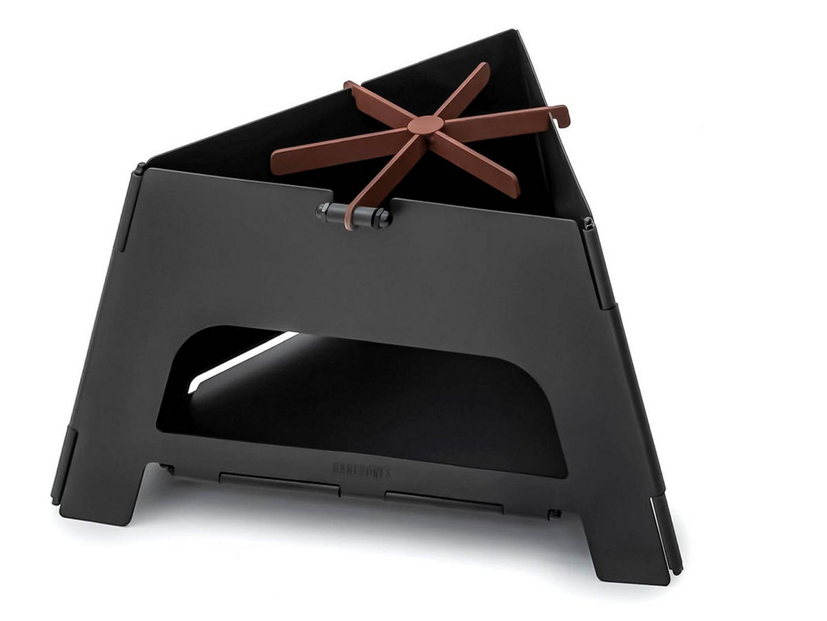 CAMPINGKOCHER Flatbrook Folding Stove faltbar mit Tasche - Schwarz, Metall (38/2.5/29.5cm) - BAREBONES
