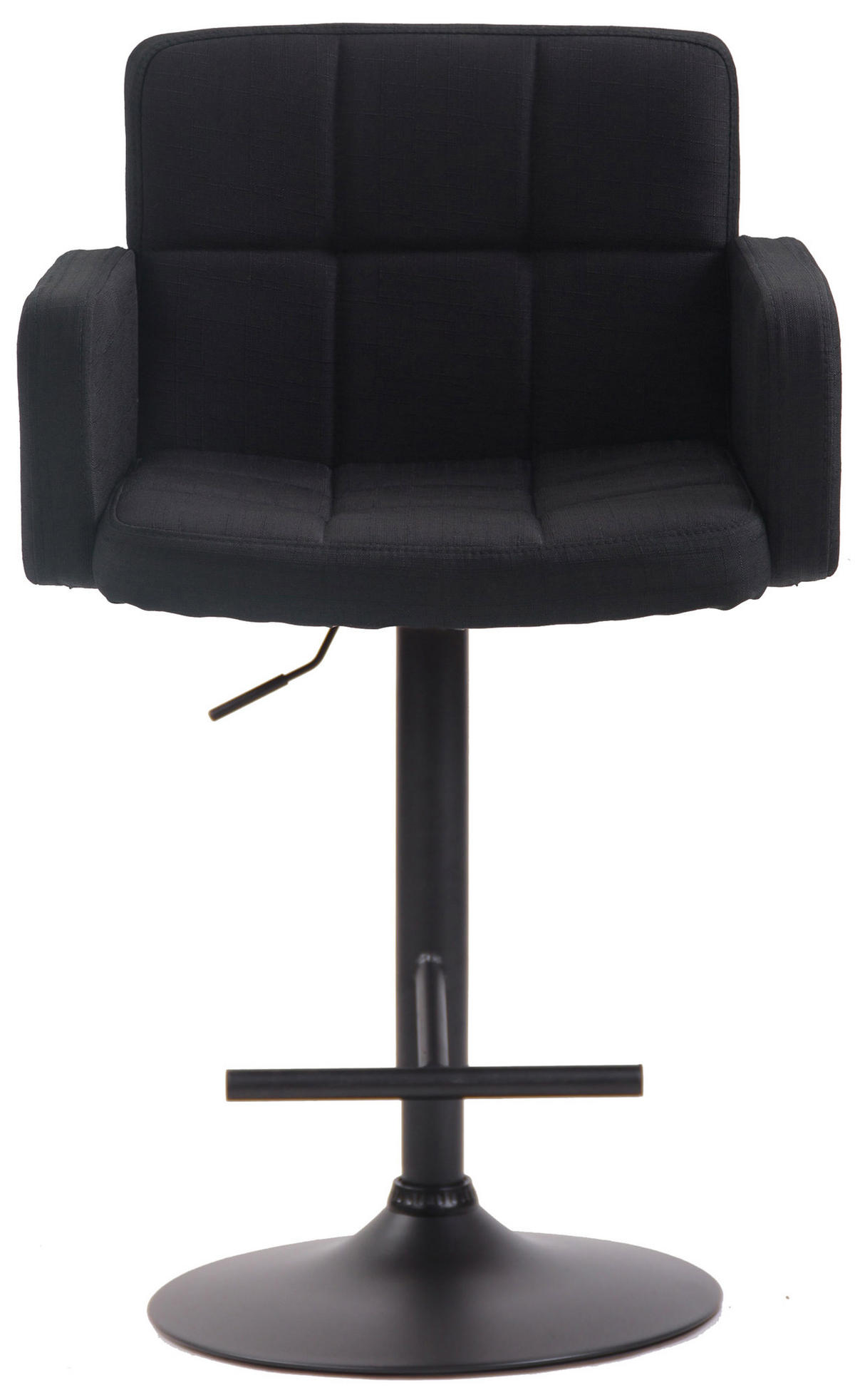 BARHOCKER Stoff schwarz - Schwarz, Textil/Metall (60/93/56cm) - CLP