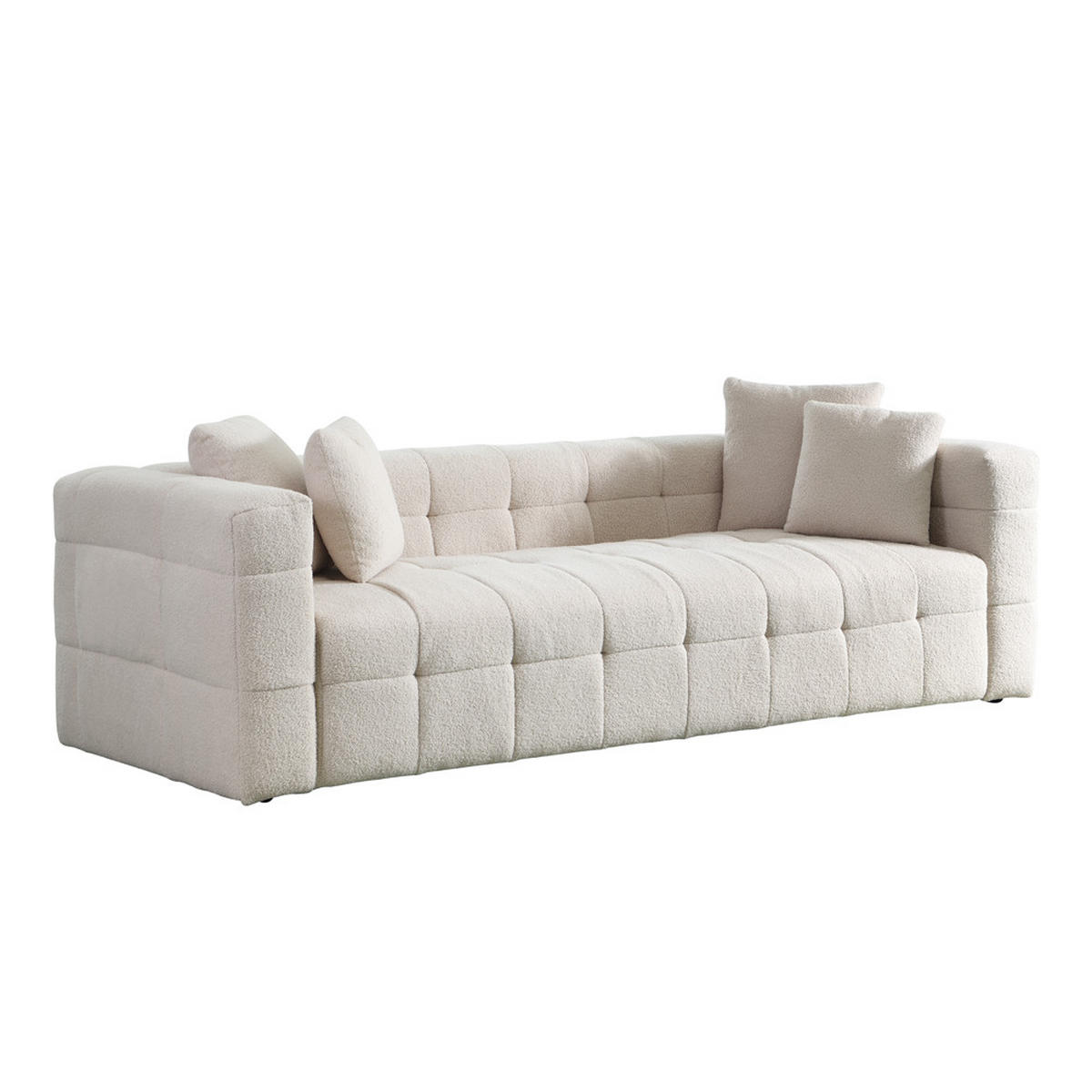 TEDDYSOFA COMO - Farbe: Beige - Beige, Kunststoff (236/68/68cm) - Home Deluxe