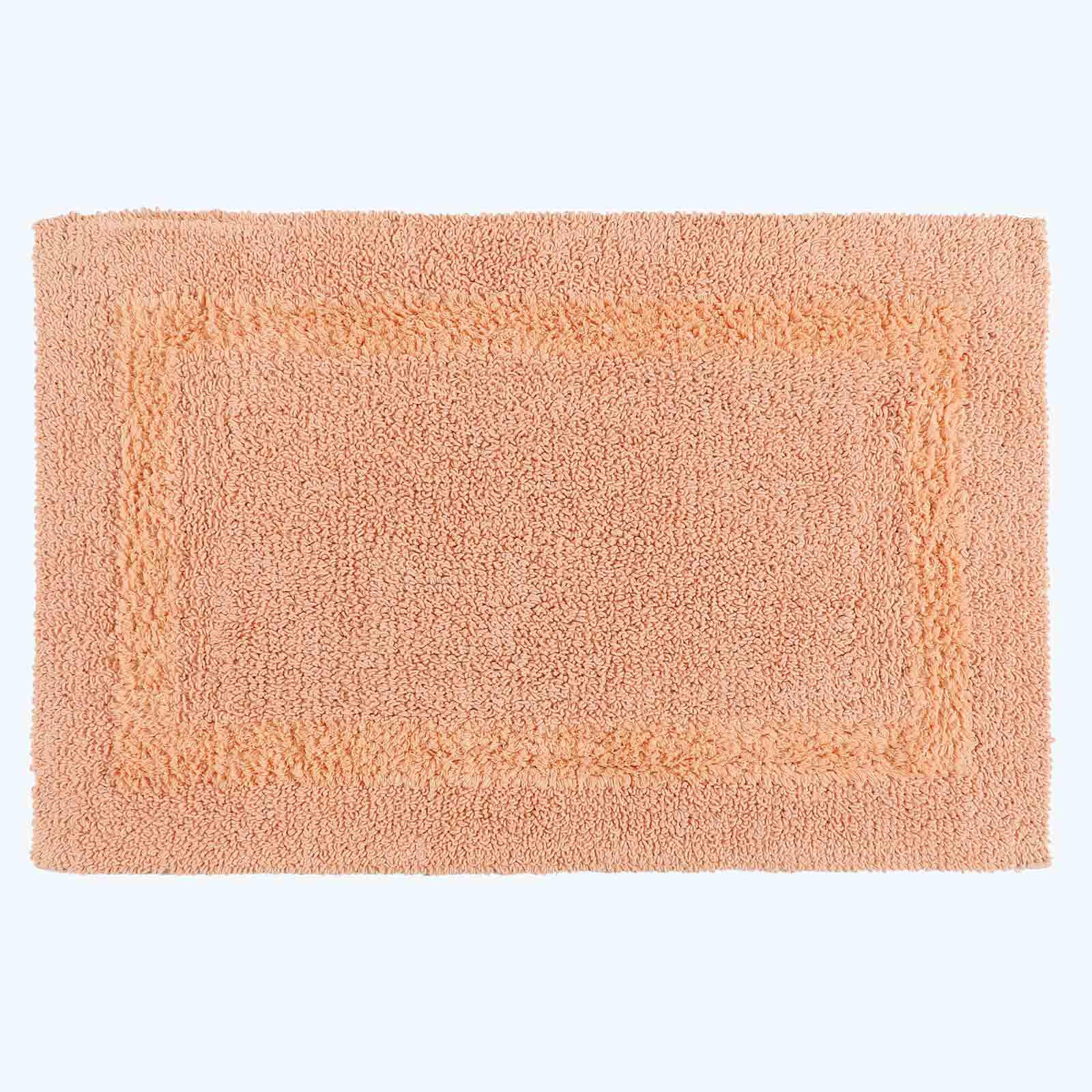BADGARNITUR 2-teilig, Badematte & WC-Vorleger, wendbar - Orange, Textil (50/80cm) - Homescapes