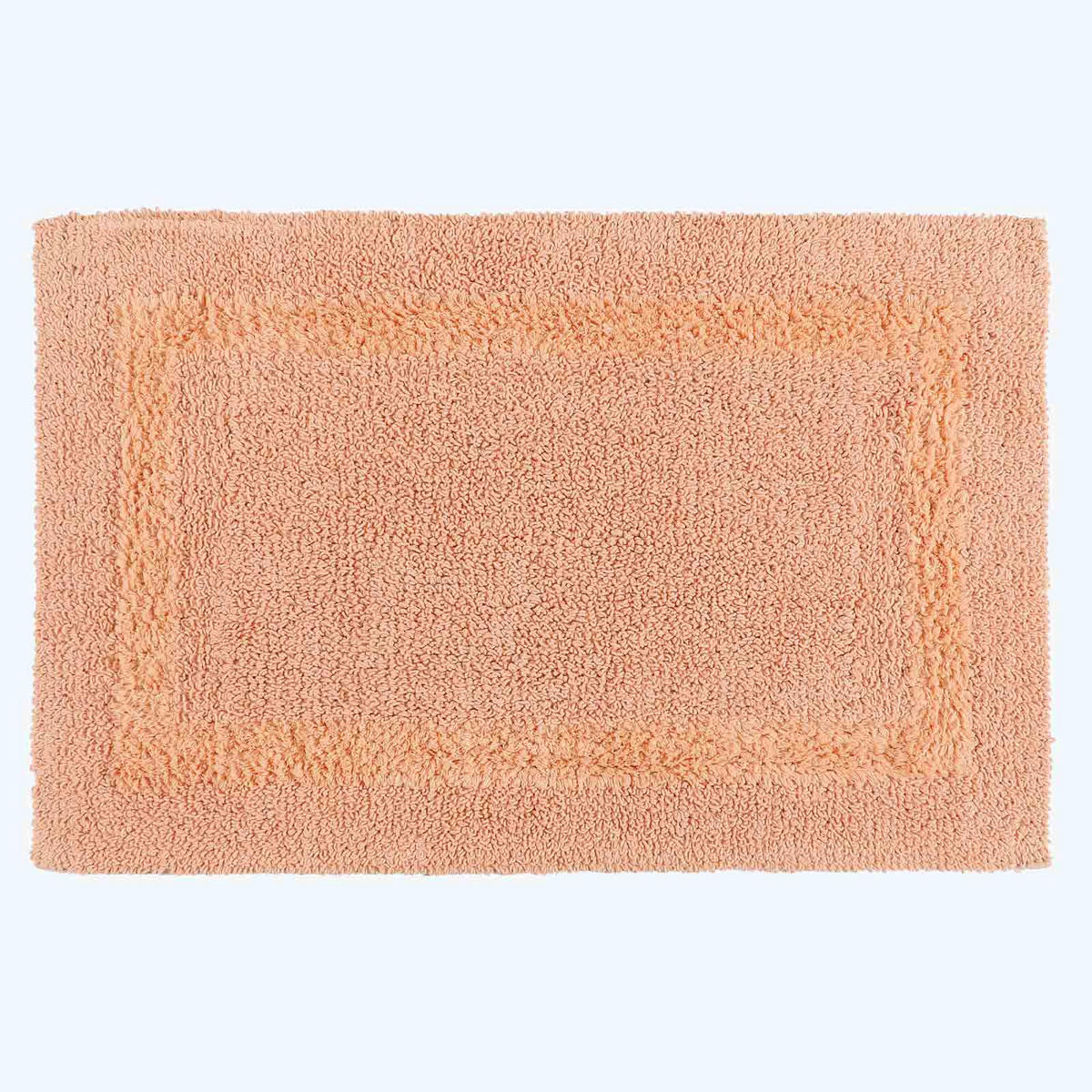 BADGARNITUR 2-teilig, Badematte & WC-Vorleger, wendbar - Orange, Textil (50/80cm) - Homescapes