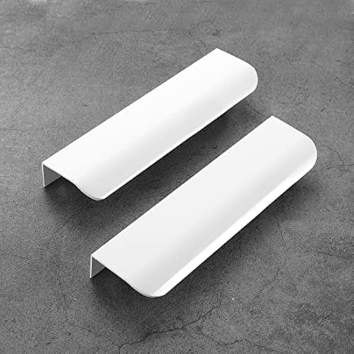 MÖBELGRIFF 4er-Set - Weiß, Metall (0.4/1.8/0.8cm)