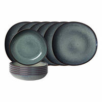 TAFEL-SET Lave Gris 12er Set - Grau, Keramik (1/1/1cm) - like.Villeroy & Boch