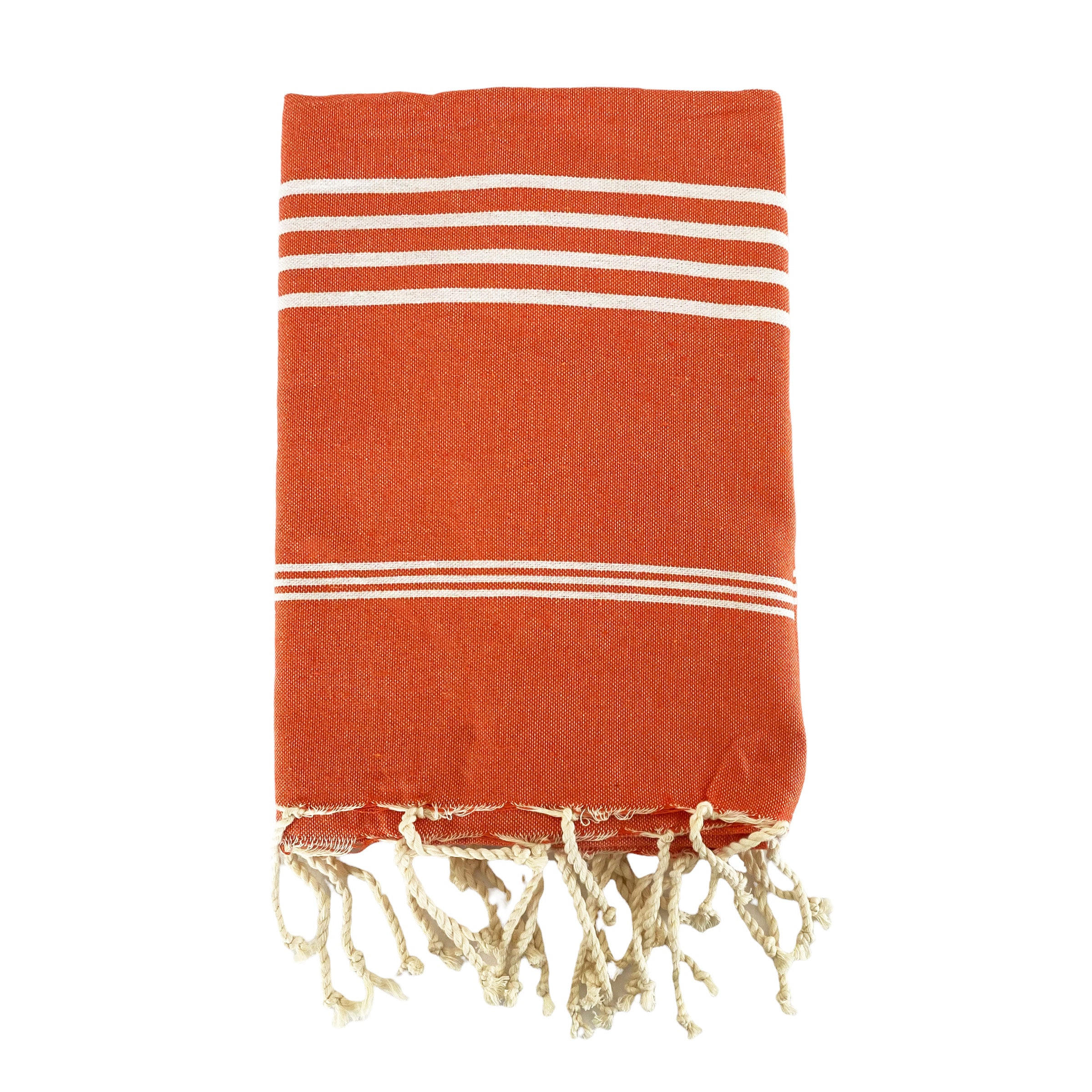 HAMAMTUCH Kolora Orange 100x200 190g/m² - Orange, Textil (100/200cm) - LE COMPTOIR DE LA PLAGE