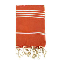 HAMAMTUCH Kolora Orange 100x200 190g/m² - Orange, Textil (100/200cm) - LE COMPTOIR DE LA PLAGE