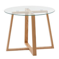 COUCHTISCH BENTE klein Sofatisch - Braun, Glas (58/58/47cm) - tinkaro