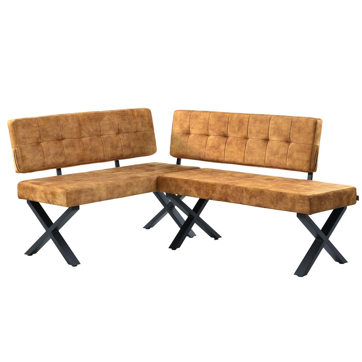 SITZBANK KAREN - Gelb, Metall (120/48/56cm) - B&D Home