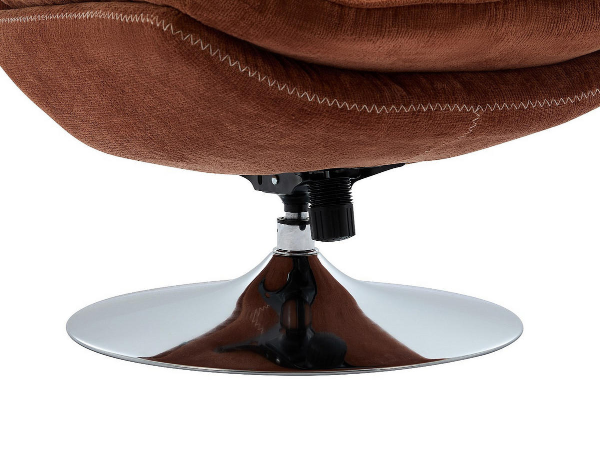 SESSEL mit gerader Rückenlehne - 1 Person - stoff - terracotta Ilmaca - Terracotta, Textil (78/99/90cm) - Vente-Unique