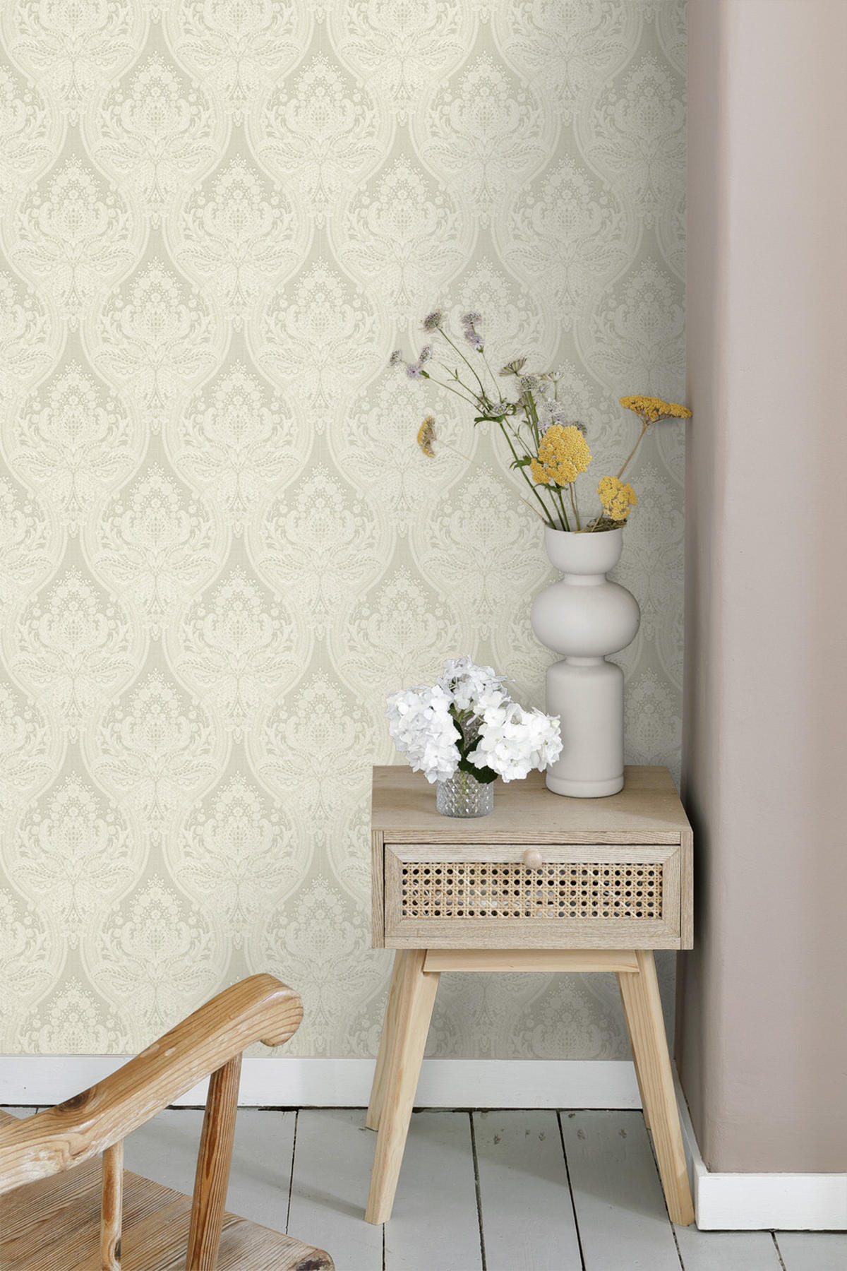 TAPETE Barockmuster 53 cm x 10.05 m - Braun, Papier (53/1000cm) - ESTAhome