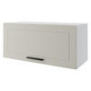 KLAPPHÄNGESCHRANK Kvantum W4B/80-AV Vanille Matt / Weiß Matt 80 / 32,5 / 36cm - Creme/Weiß, Holz/Holzwerkstoff (80/36/32.5cm) - Feldmann-Wohnen