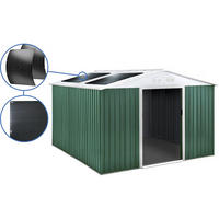 METALL-GARTENHAUS rosas Grün - Grün, Metall (330/210/309cm) - Habitat Garten