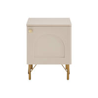 NACHTTISCH - 40 cm x 40 cm - holz - beige, goldfarben Alobara - Beige/Goldfarben, Holz (40/50/40cm) - Vente-Unique