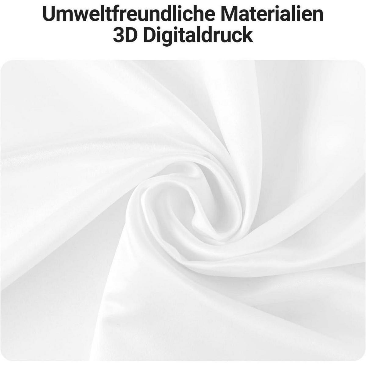 DUSCHVORHANG 120x180 cm Reinweiß Beschwerter Saum Wasserabweisend Waschbar Polyester Stoff - Weiß, Textil (120/180cm)