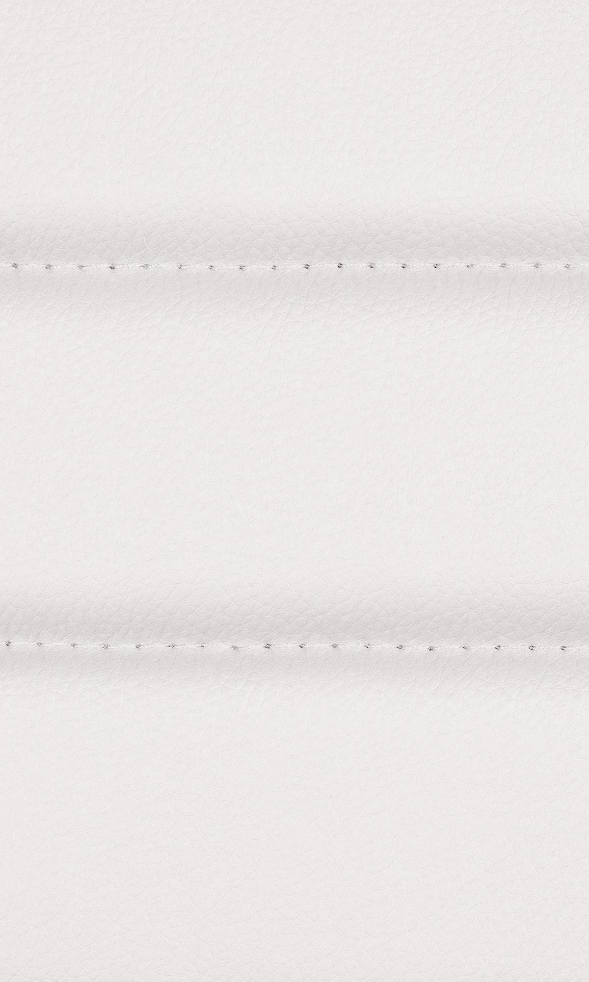 DREHSTUHL 2er Set Lederlook weiß - Chromfarben/Weiß, Textil/Metall (44/81/60cm) - CLP