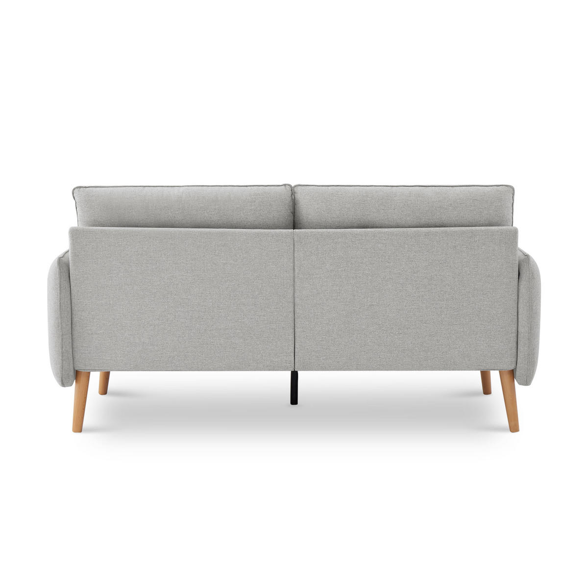 2-SITZER-SOFA Chloé Skandinavisches aus hellgrauem Stoff - Hellgrau/Akaziefarben, Holz/Holzwerkstoff (182/92/82cm) - Sicaan