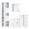 BADMÖBEL-SET Ilias Weiß 4 Teile, mit Hochschrank - Weiß, Holzwerkstoff (60/60/33cm) - Vicco