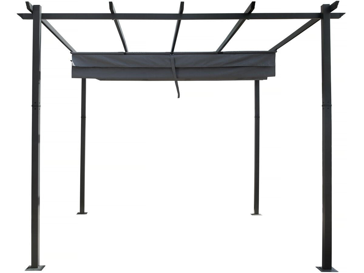 Thumbnail - Habitat Garten Pergola, Grau, Metall, 295x231x395 cm, Sonnen- & Sichtschutz, Pavillons & Pergolas, Pergolas