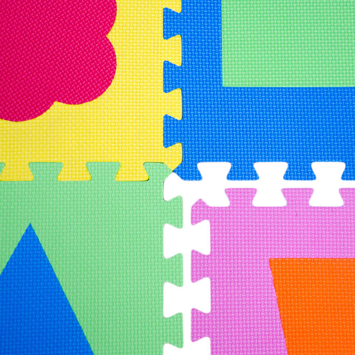 SPIELMATTE ab Null 90 cm Baby Puzzlematte Formen - Multicolor, Kunststoff (30/30cm) - Littletom