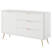 SIDEBOARD Weiss D3S - Weiß, Holzwerkstoff (138.2/81.2/38cm) - Sepro Meble