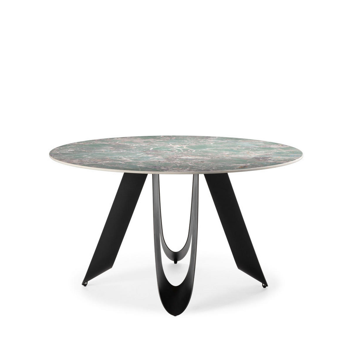 ESSTISCH Aila Schwarz 135/135/76 cm - Schwarz, Stein (135/135/76cm) - Drawer