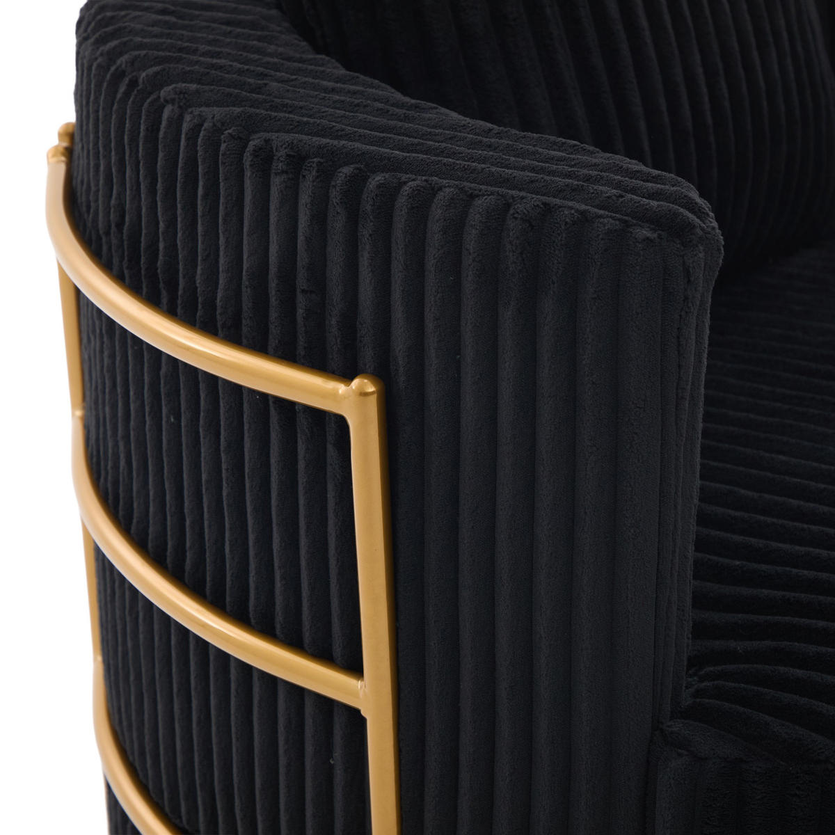 SESSEL DE-33906 360° drehbar mit Stauraum Schwarz - Schwarz, Metall (76/78/79cm) - ComfortXL