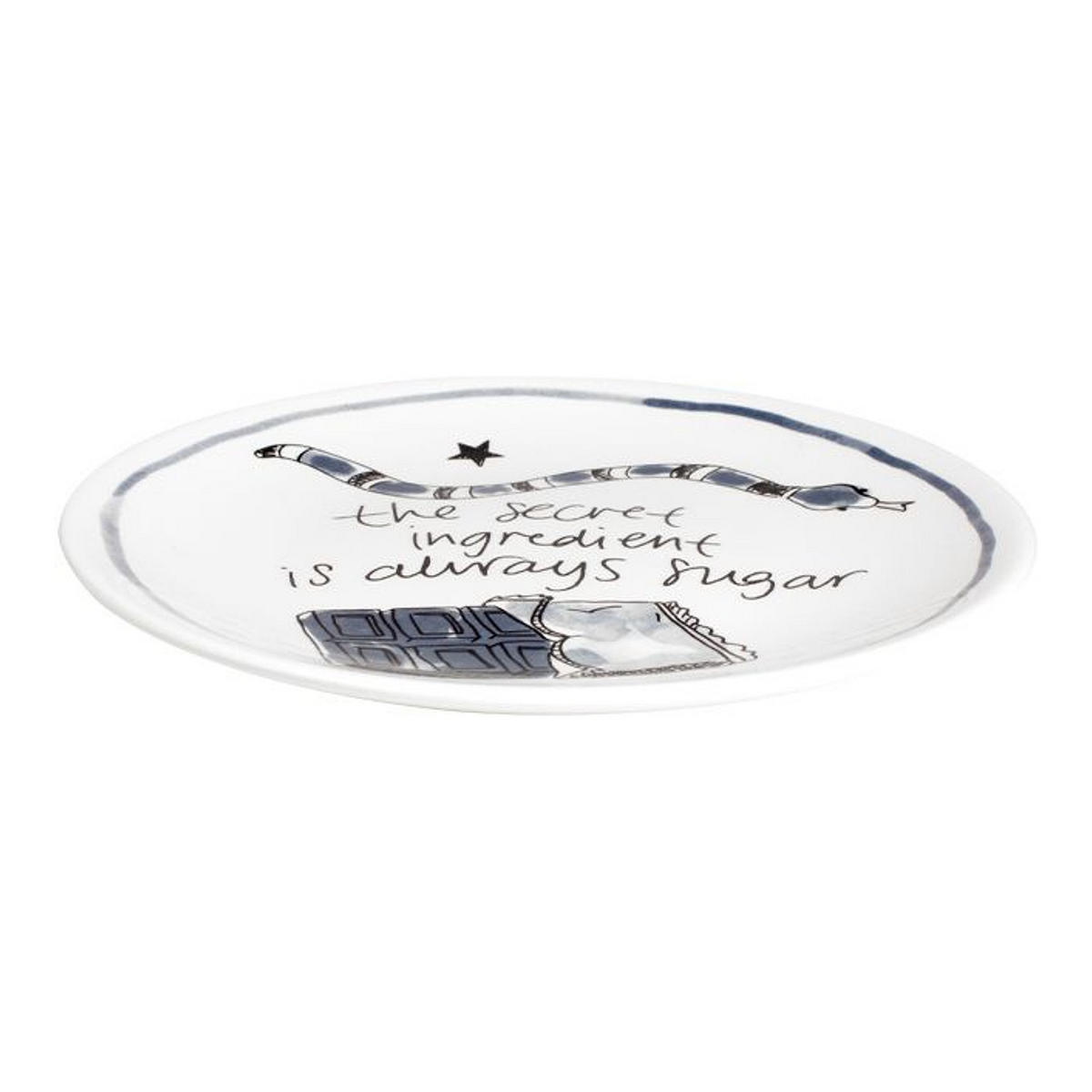 KUCHENTELLER Das Geheimnis in Schwarz - 18cm - Schwarz, Keramik (18/18/2cm) - Blond Amsterdam