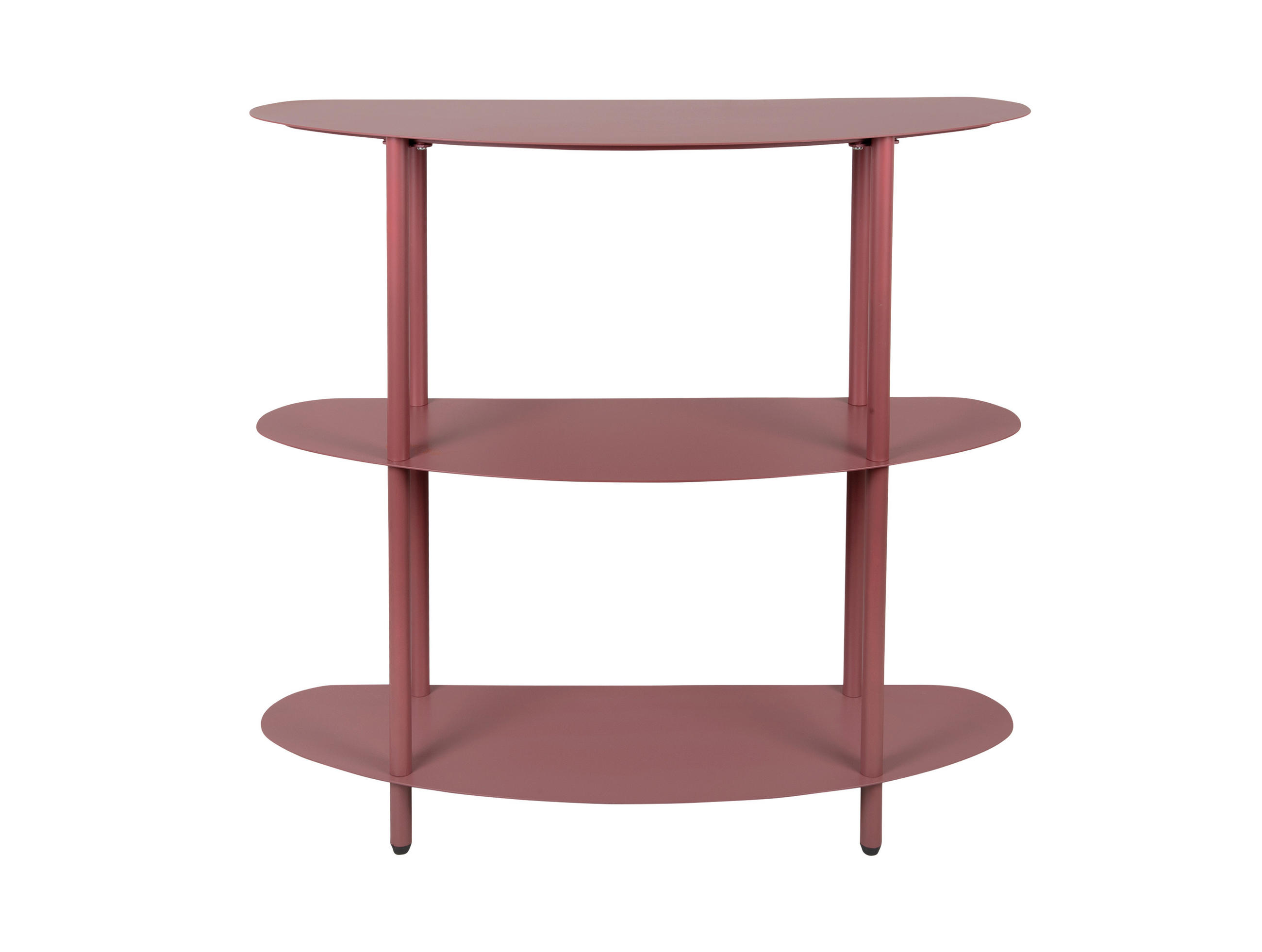 BEISTELLTISCH Riqueza - Rot - 90/28/82 cm - Rot, Metall (90/28/82cm) - Leitmotiv