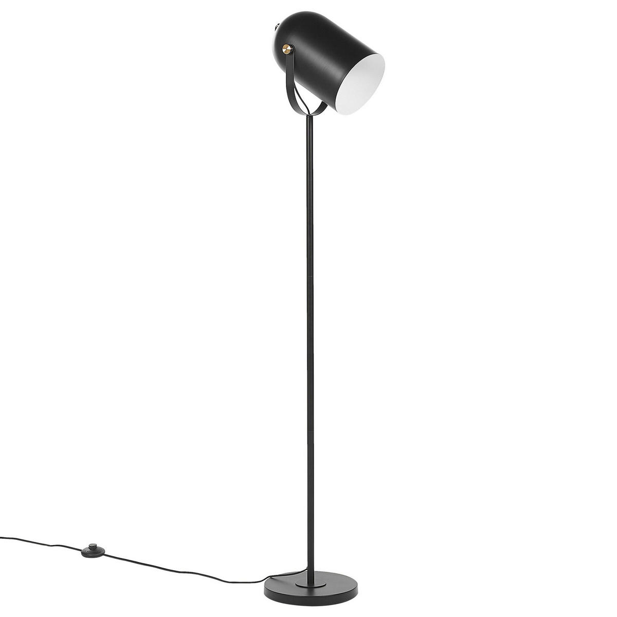 STEHLAMPE Tyria 25/25/156 cm - Schwarz, Metall (25/25/156cm) - Beliani
