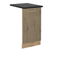 GESCHIRRSPÜLBLENDE R-Line Artisan-Eiche 45 cm , AP Anthrazit - Honigeiche/Eiche Wotan, Holzwerkstoff (45/81.8/1.6cm) - Vicco