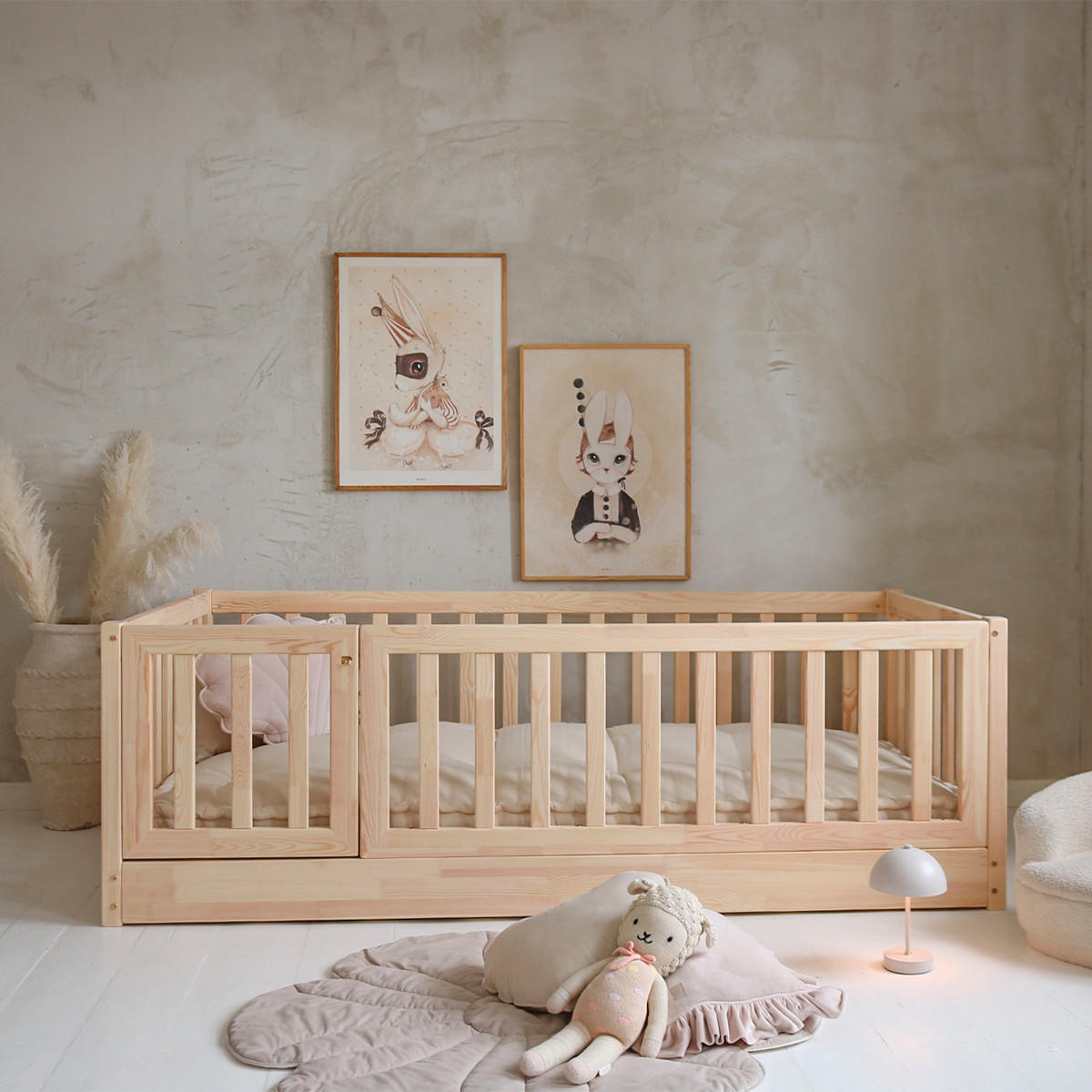 POSTEL 120/200 Bambino Přírodní dřevo - hnědá, dřevo (120/200cm) - Petits-meubles