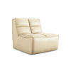 SESSEL Kunstleder Beige - Beige/Schwarz, Leder/Kunststoff (80/75/93cm) - Makamii