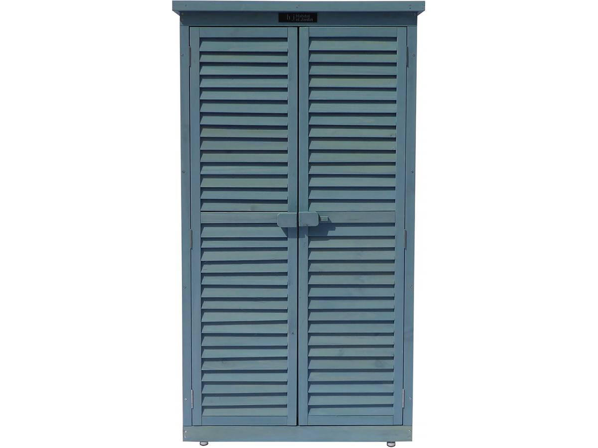 GARTENSCHRANK - GARTENTRUHE space Blau - Blau, Holz (46/160/87cm) - Habitat Garten