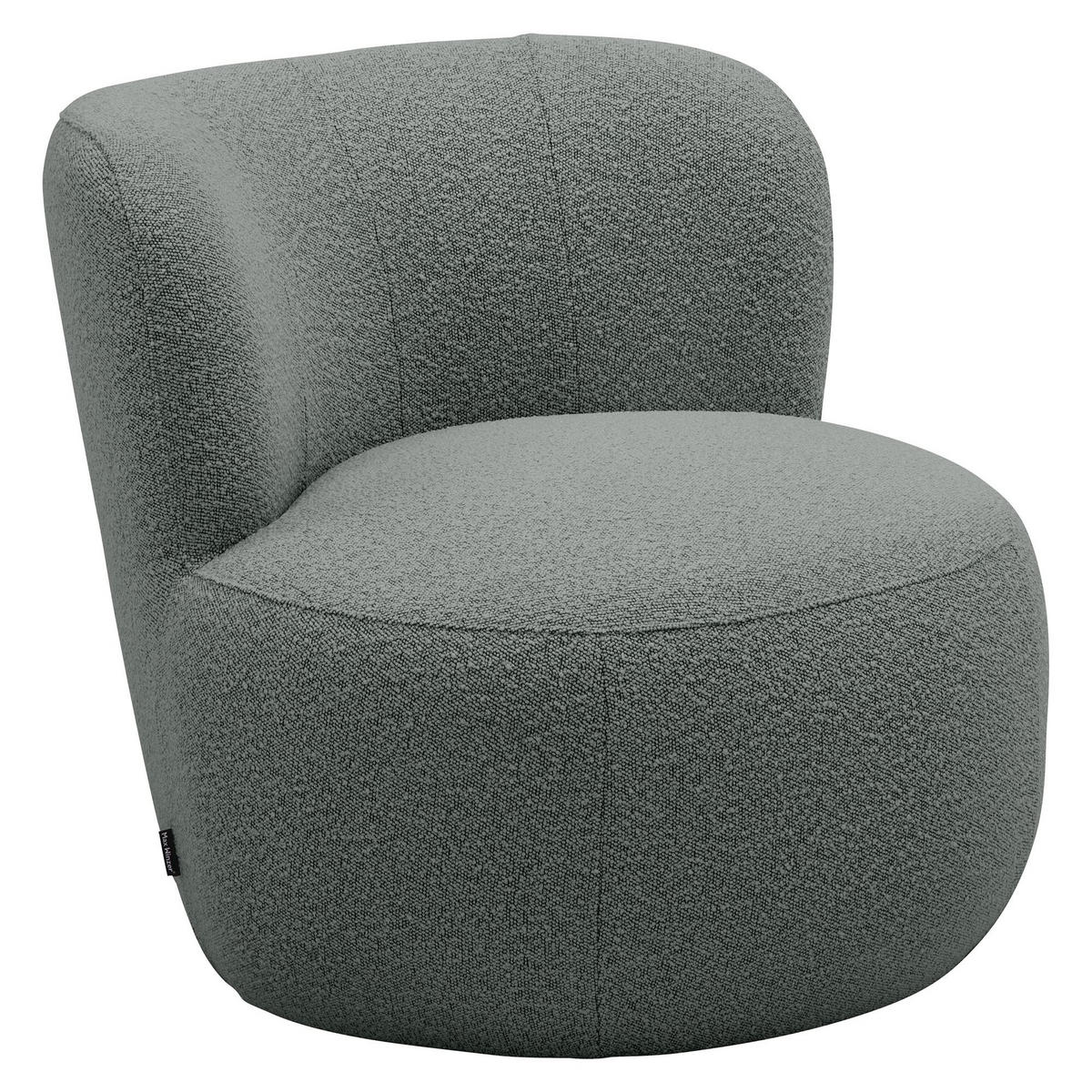 POLSTERSESSEL Katuscha Bouclé-Gewebe grau - Grau, Kunststoff (79/75/82cm) - 58aufmkessel