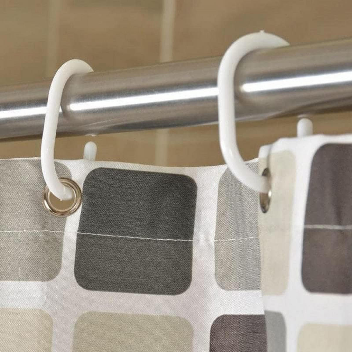 DUSCHVORHANG SET 150 x 200 cm wasserdicht schimmelresistent antibakteriell - Multicolor, Textil (200/150cm) - MCBOSON