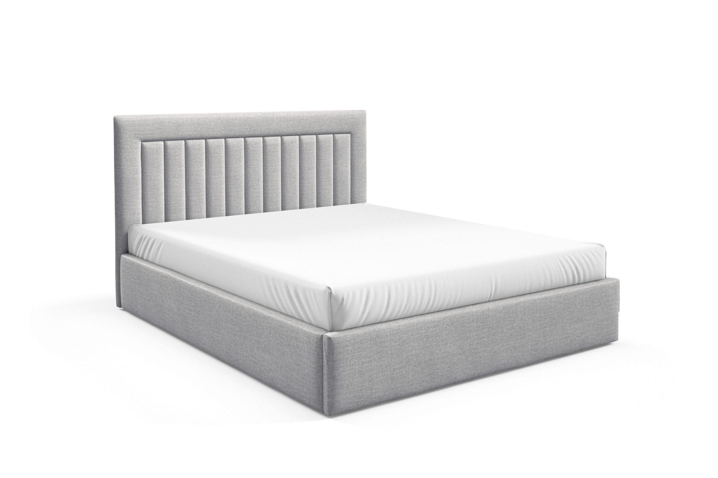 POLSTERBETT BEZA I - Hellgrau - Hellgrau, Textil (160/200cm) - AN-Moebel 4u