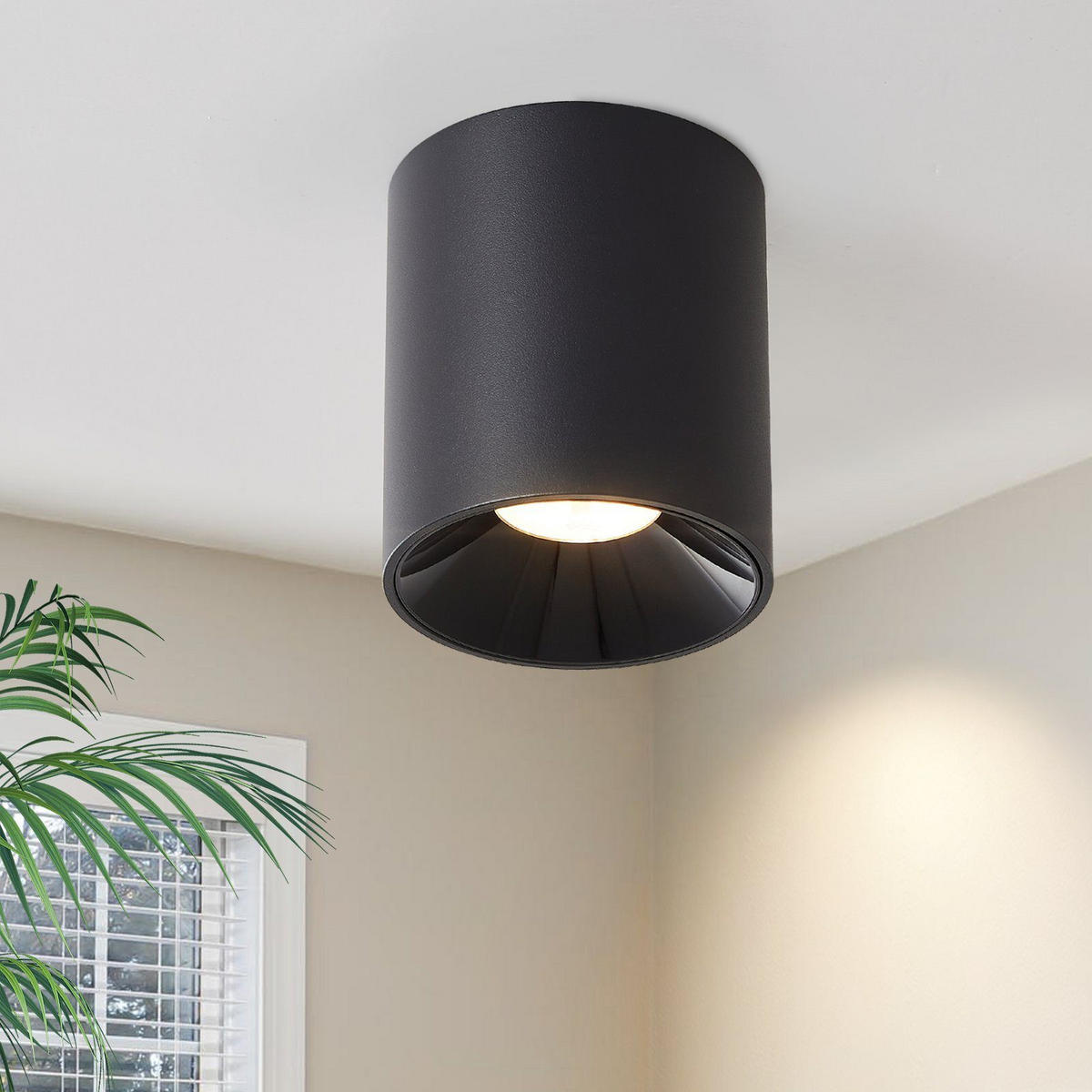 LED-SPOTLEUCHTE Kraft 6/6/7 cm - Schwarz, Metall (5.5cm) - Nettlife
