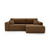 ECKSOFA Linea Beige, Sofa mit Schlaffunktion, rechte seite - Beige, Holzwerkstoff/Textil (257/177cm) - Bettso