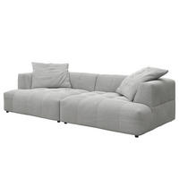 BIGSOFA - Hellgrau, Holz/Kunststoff (272/70/126cm) - home24