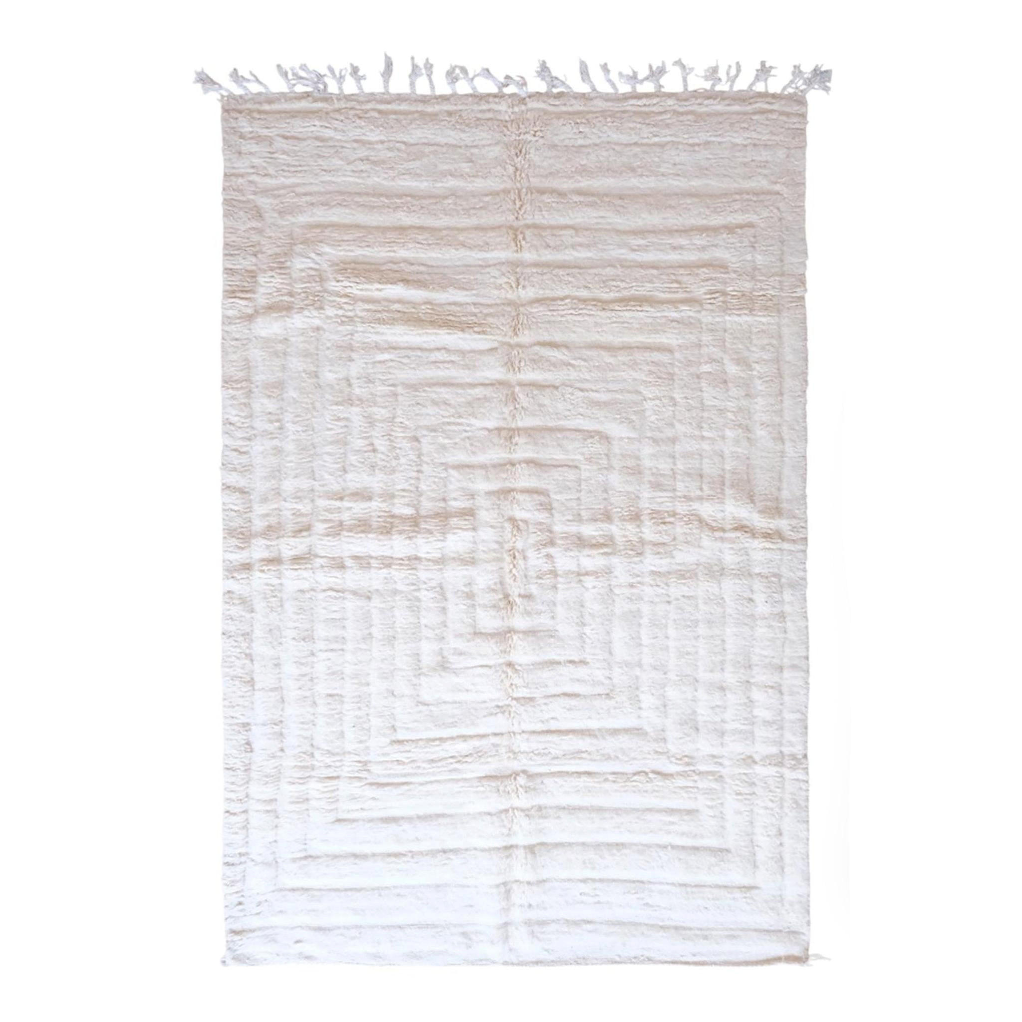 BERBERTEPPICH aus reiner Wolle 190x 290 cm - Weiß, Naturmaterialien (190/290cm) - AFK Living