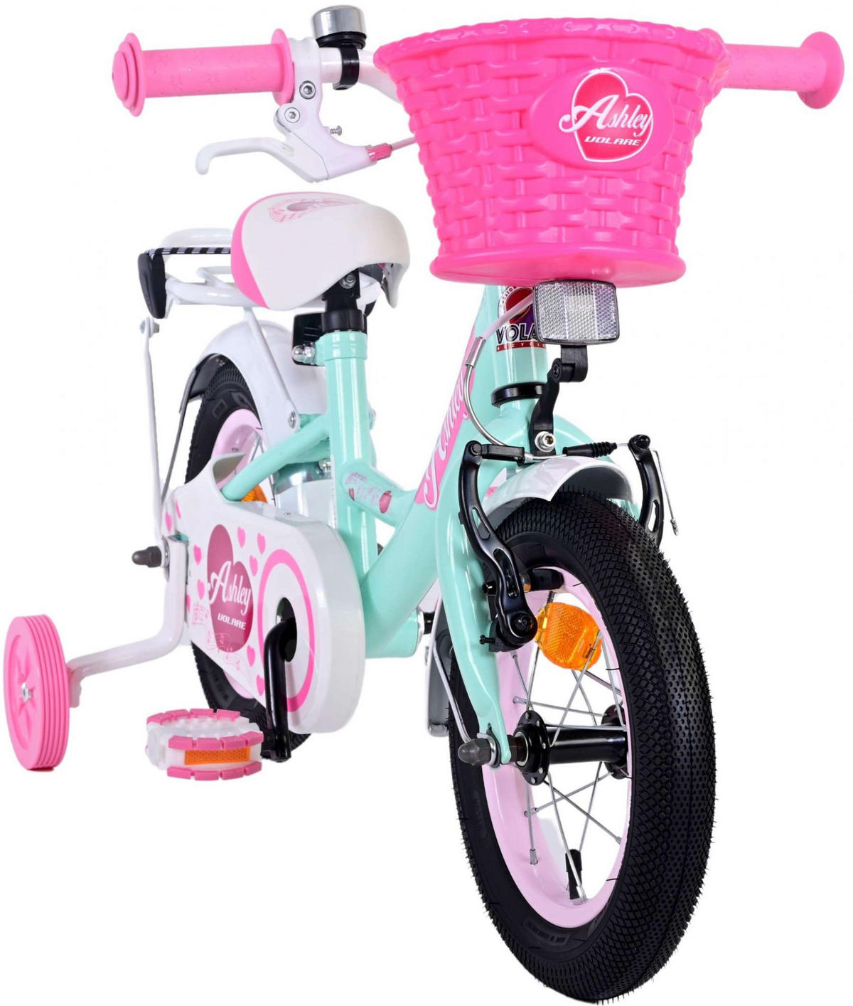 KINDERFAHRRAD Ashley - Mädchen - 12 Zoll - Rücktritt + Handbremse - Grün - Grün, Metall (45cm) - TPFSports
